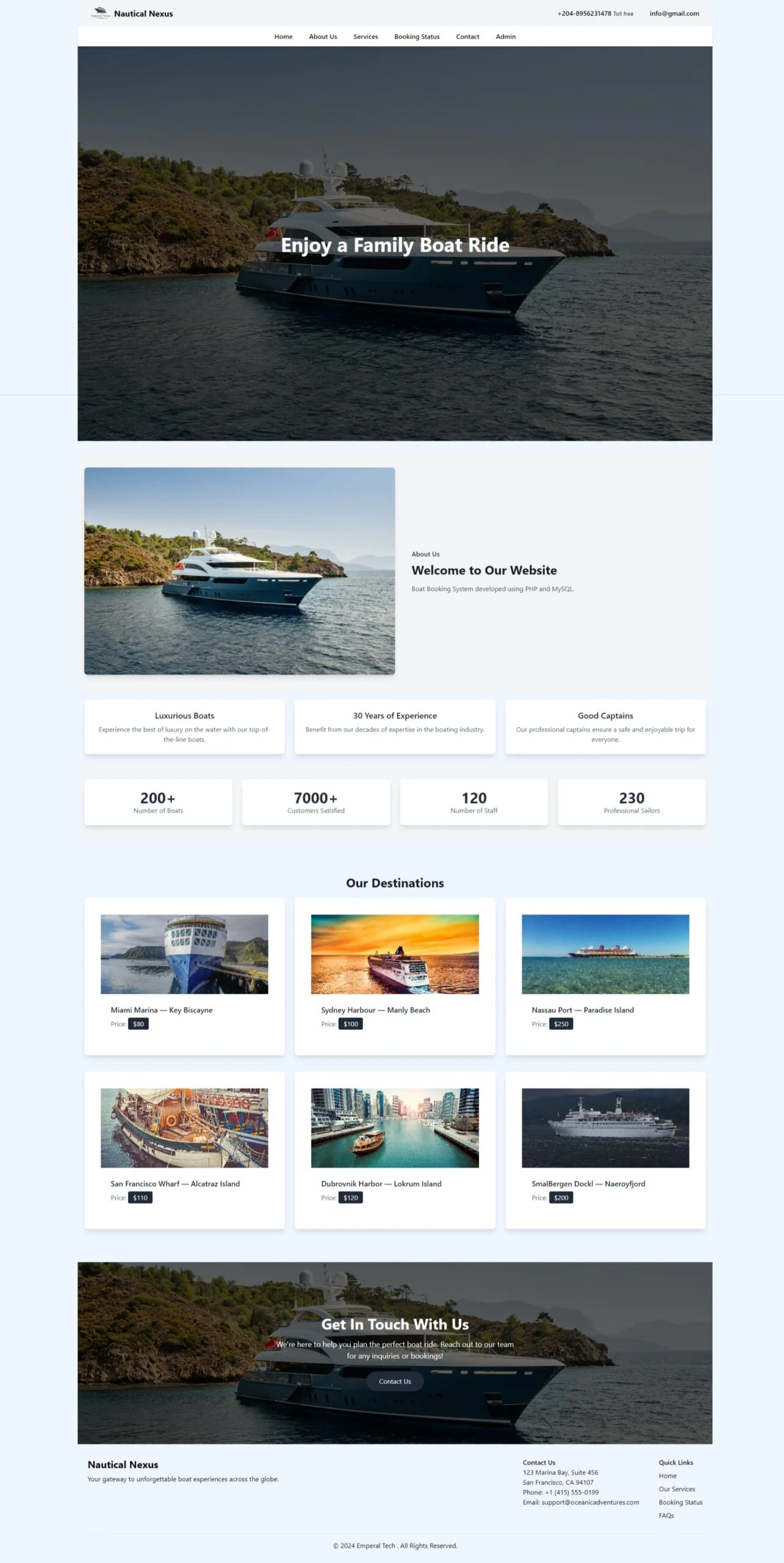 Nautical Nexus - Boat Booking System